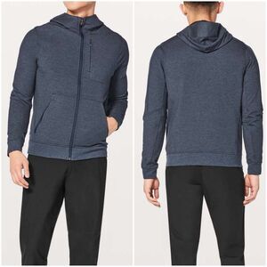 Lululemon City Sweat Zip Hoodie Heathered Navy Performance Large LM4680S
